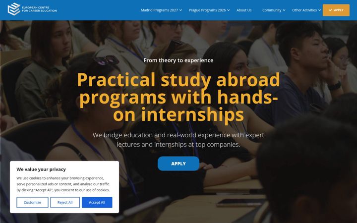 Screenshot of eccedu.net