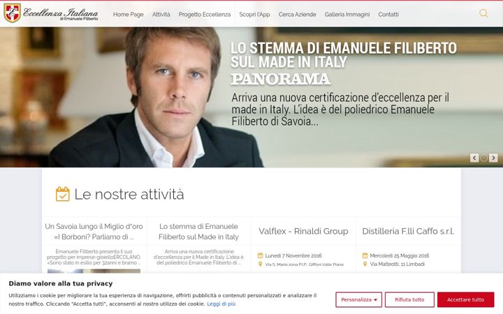 Screenshot of eccellenza-italiana.it