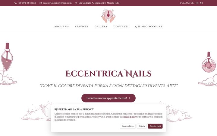 Screenshot of eccentricanails.it
