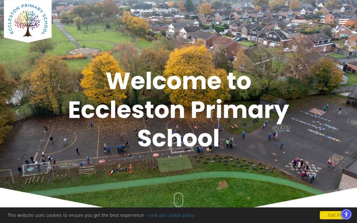 Screenshot of ecclestonprimary.net