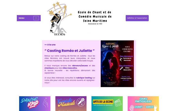 Screenshot of eccm76.fr