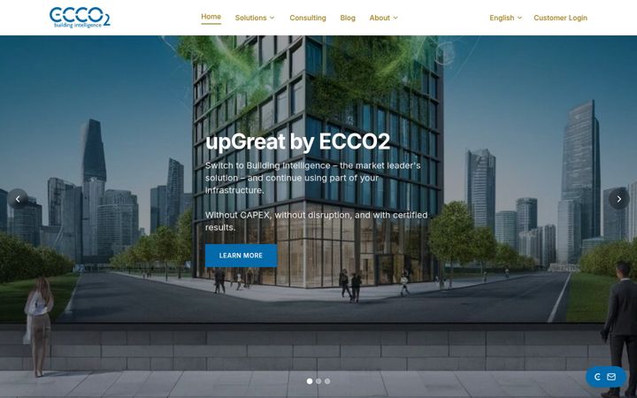 Screenshot of ecco2.ch