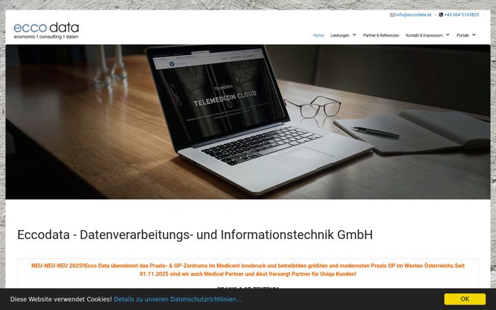 Screenshot of eccodata.at
