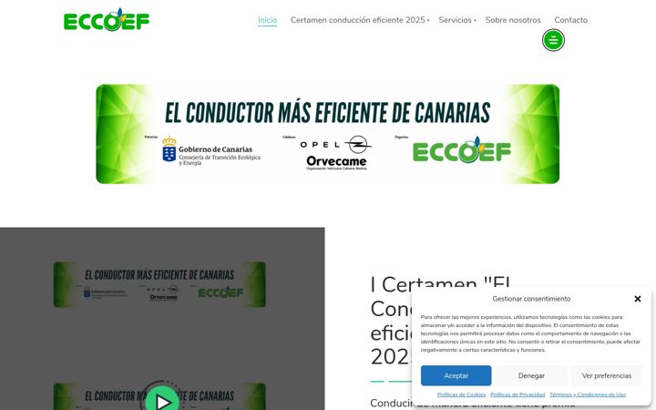 Screenshot of eccoef.com