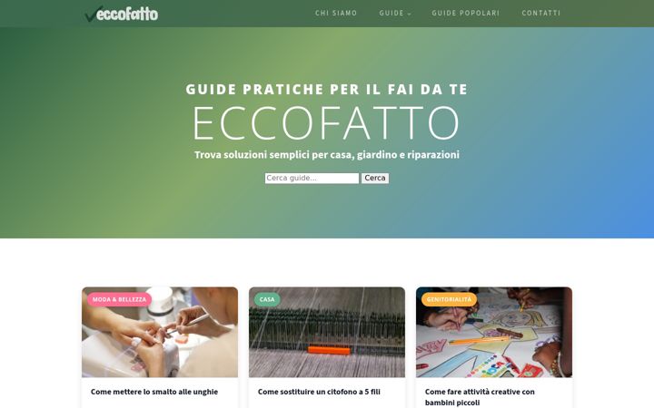 Screenshot of eccofatto.info