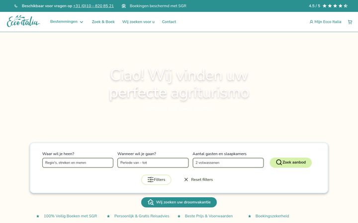 Screenshot of eccoitalia.nl