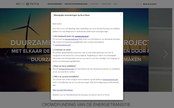 Screenshot of ecconova.nl