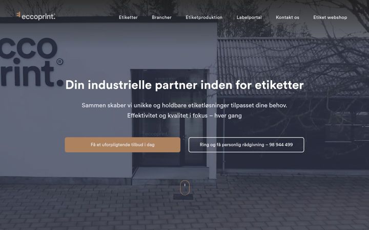 Screenshot of eccoprint.dk