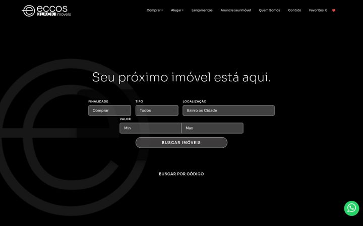 Skärmbild av eccosblack.com.br