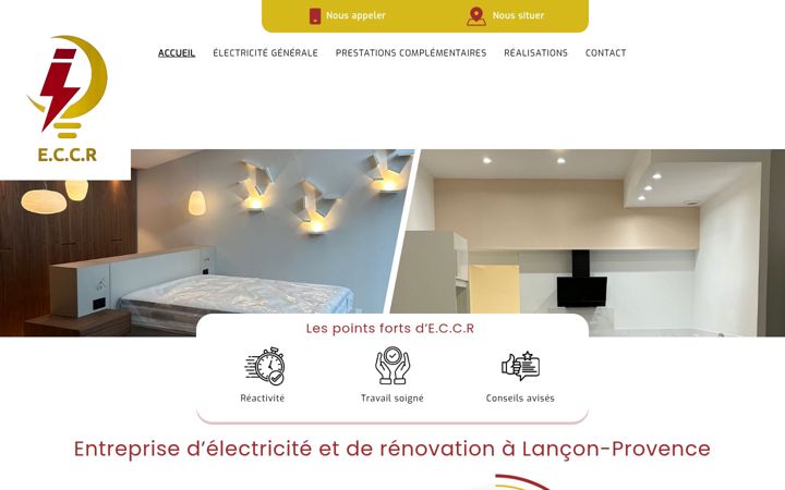 Screenshot of eccr-electricite.fr