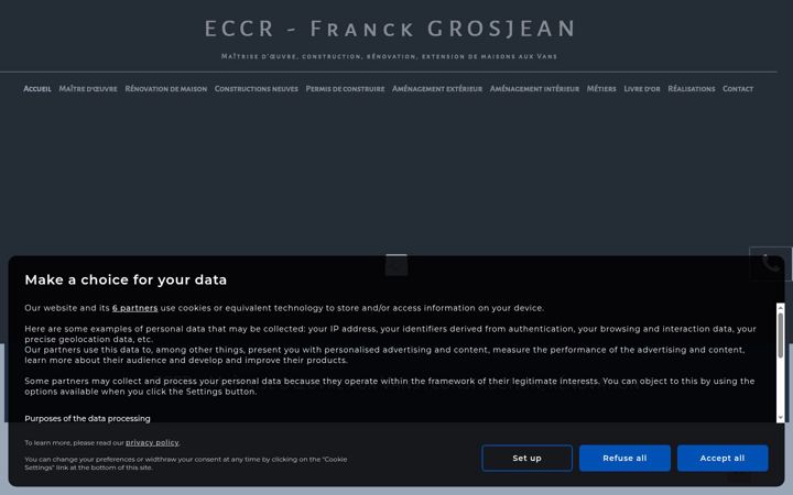 Screenshot of eccr-les-vans.fr