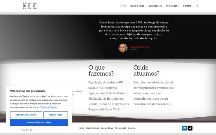 Screenshot of eccreguladora.com.br