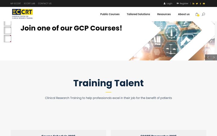 Screenshot of eccrt.com