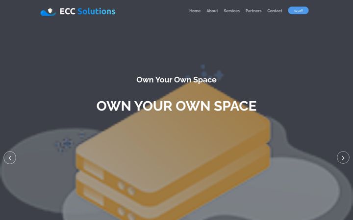 Screenshot of eccsolutions.net
