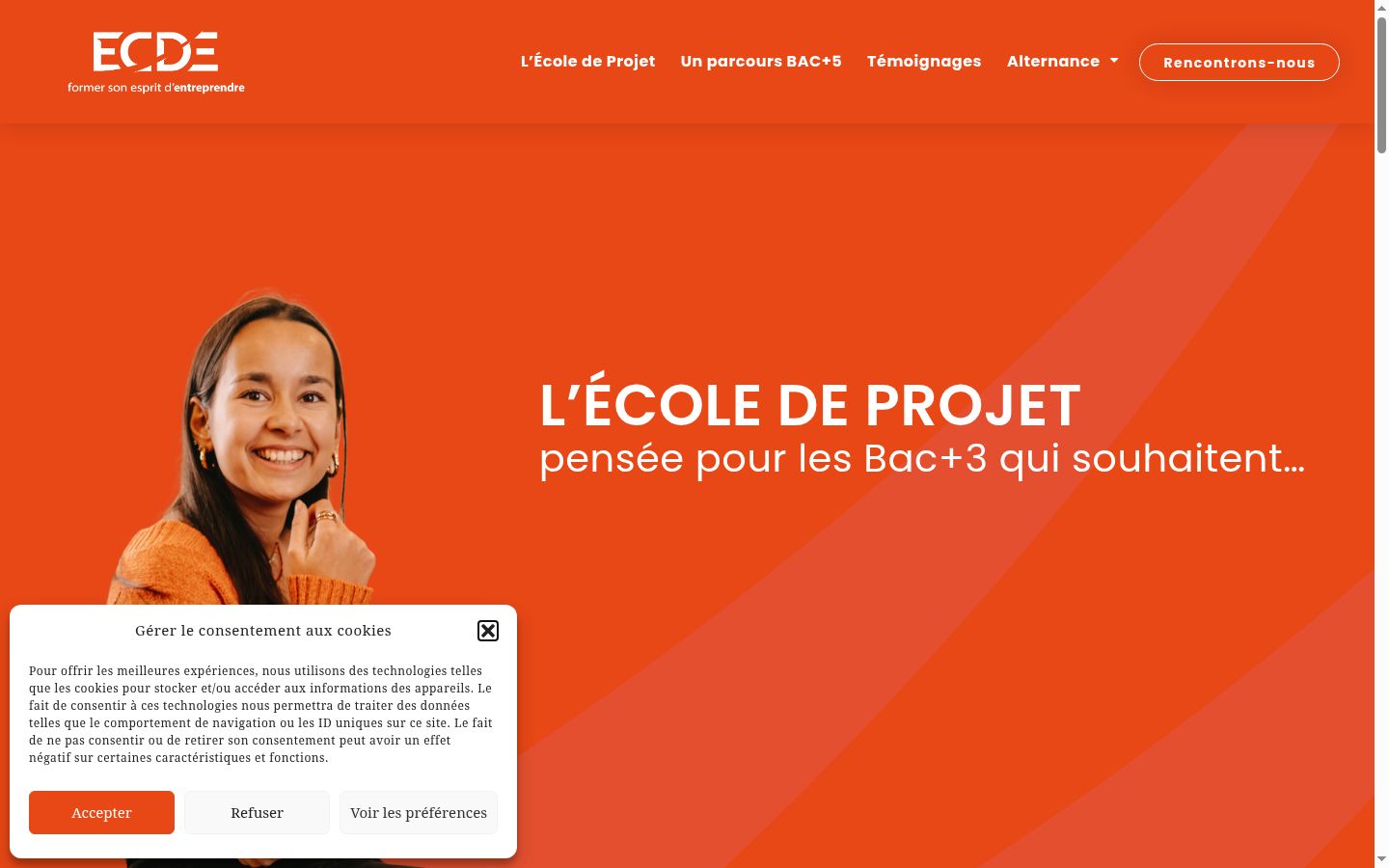 Screenshot tal-banner tal-kunsens muri qabel kwalunkwe interazzjoni