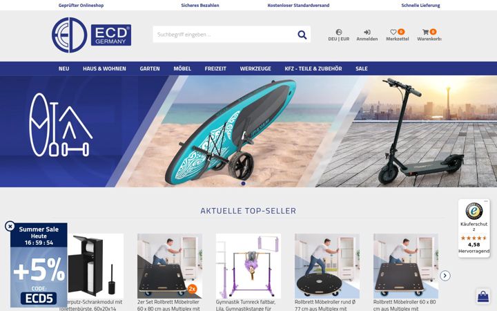 Screenshot of ecdgermany.de