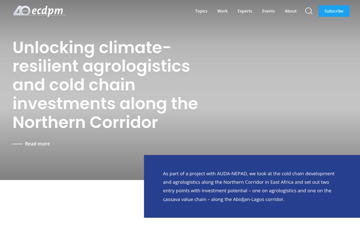 Screenshot of ecdpm.org