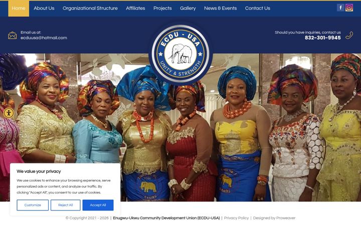 Screenshot of ecduusa.com