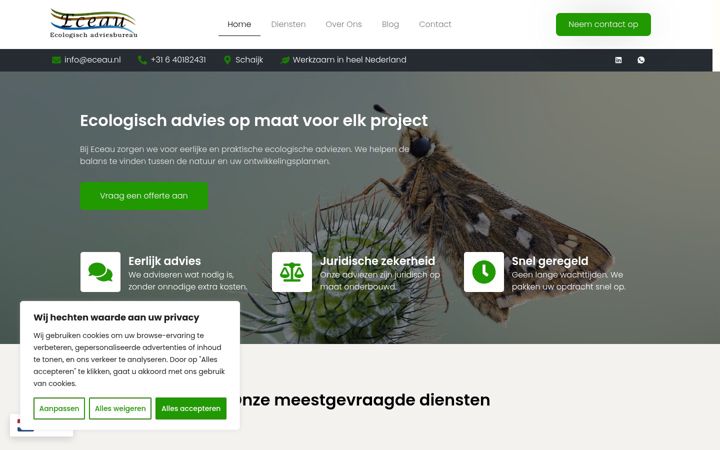 Screenshot ta' eceau.nl