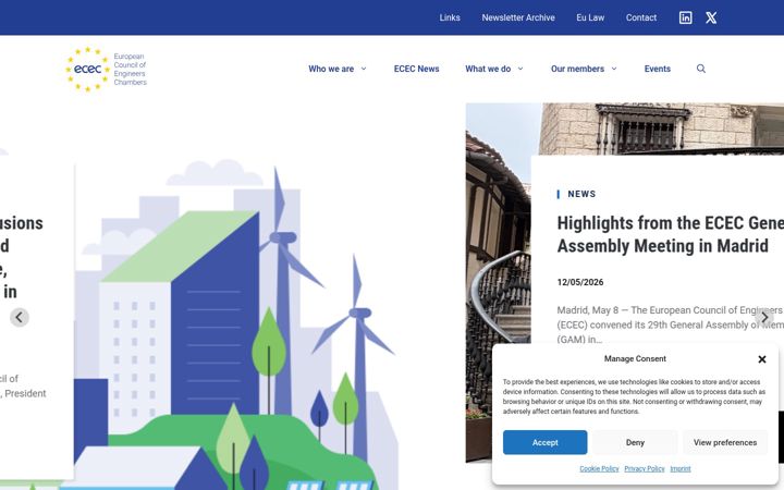 Screenshot of ecec.net