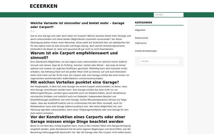 Screenshot of eceerken.net