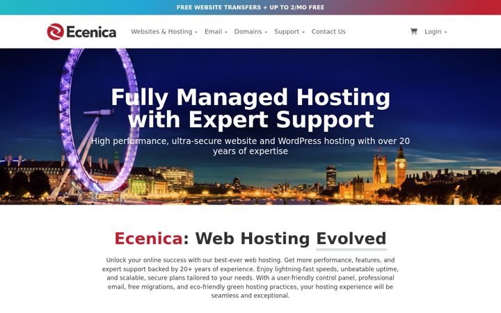 Screenshot of ecenica.com