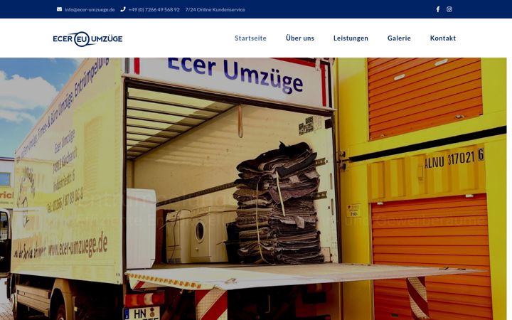 Posnetek zaslona ecer-umzuege.de