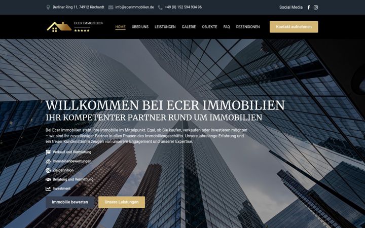 Screenshot of ecerimmobilien.de