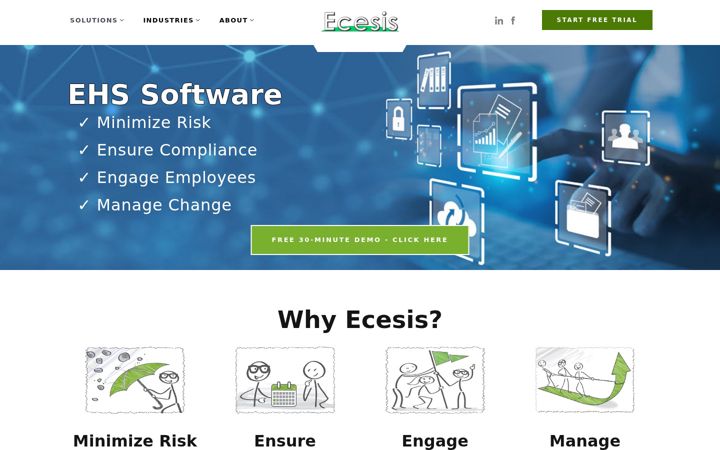 Screenshot of ecesis.net
