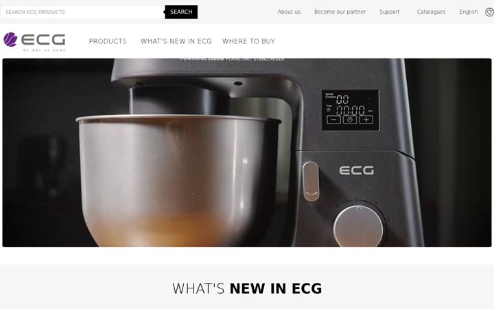 Screenshot of ecg-electro.eu