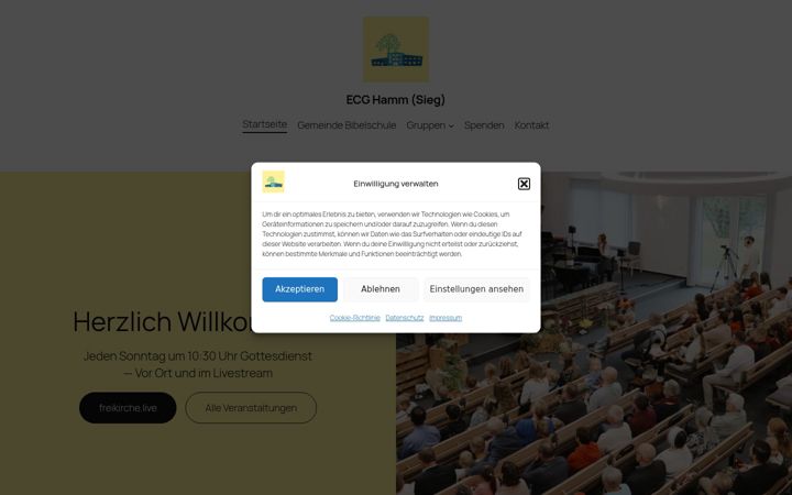 Screenshot of ecg-hammsieg.de