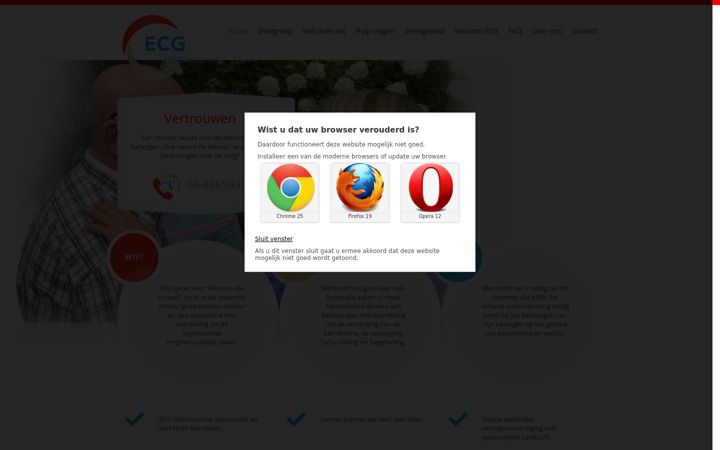 Screenshot ta' ecg-mentorschap.nl