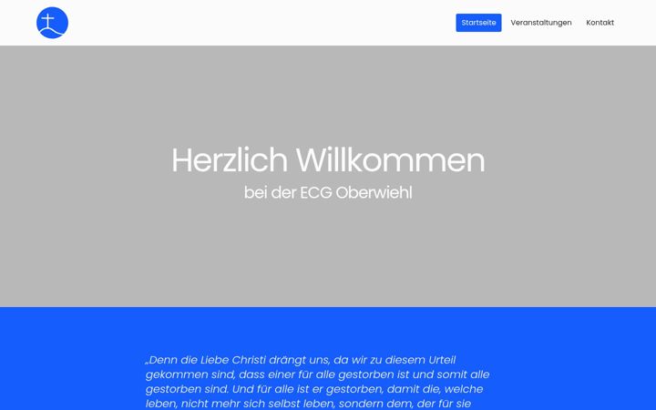 Posnetek zaslona ecg-oberwiehl.de