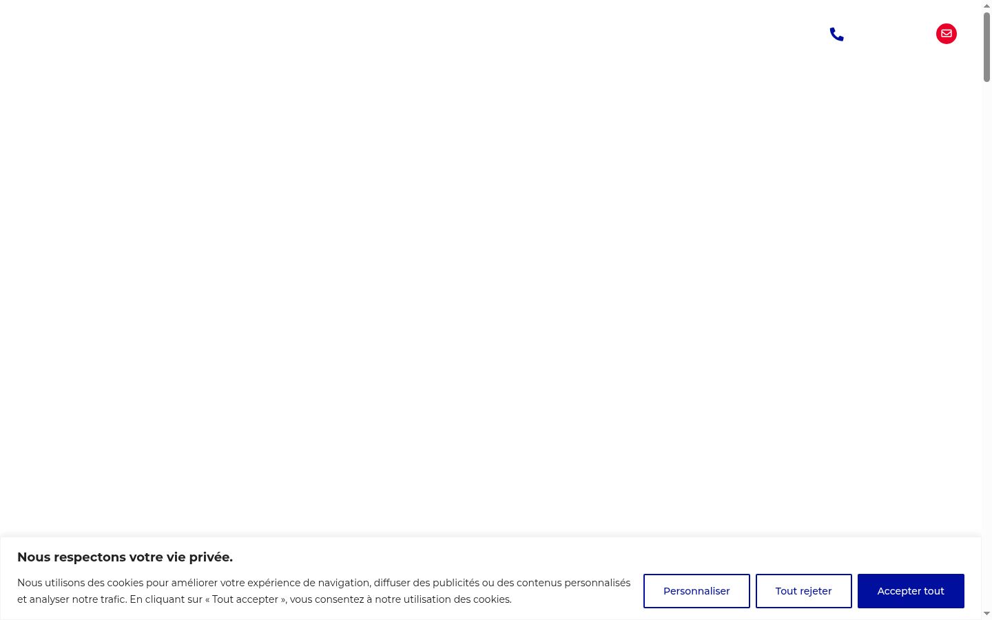 Screenshot des Einwilligungsbanners vor jeglicher Interaktion