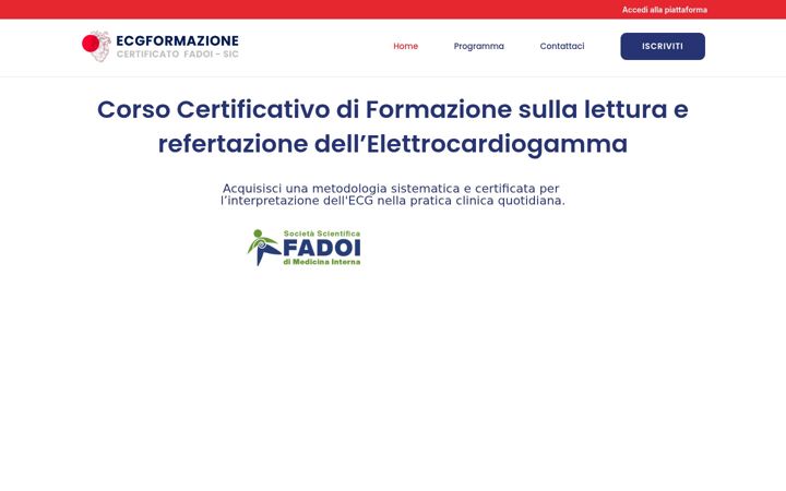 Captura de ecrã de ecgformazione.it