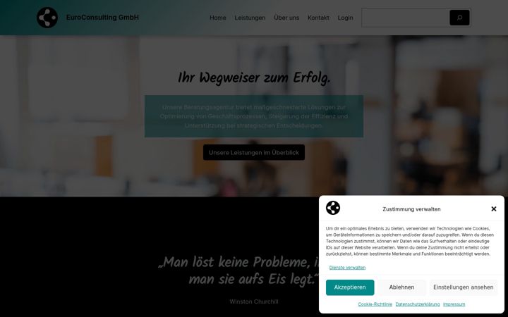 Screenshot of ecgmbh.eu