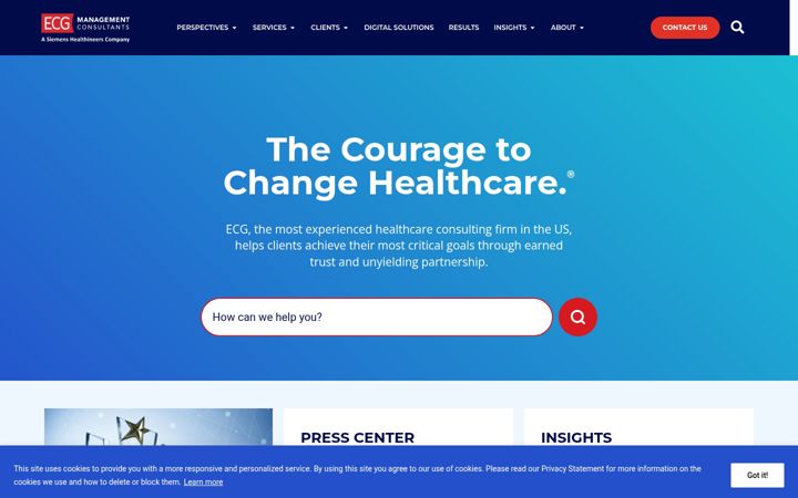 Screenshot of ecgmc.com