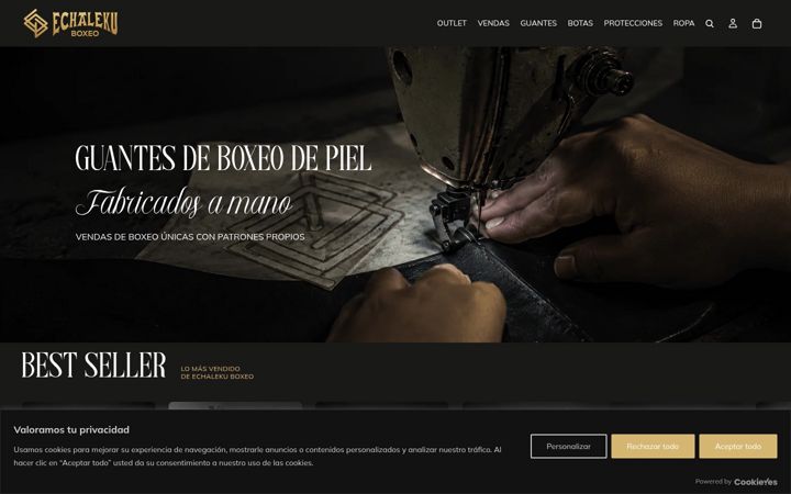 Screenshot of echalekuboxeo.com