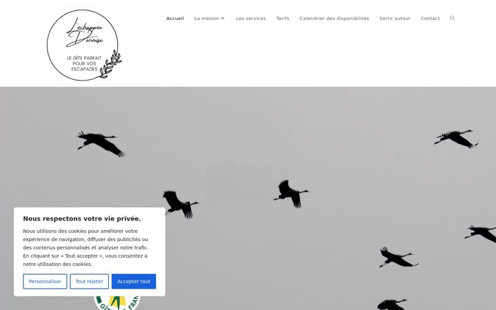 Screenshot of echappee-dervoise.com