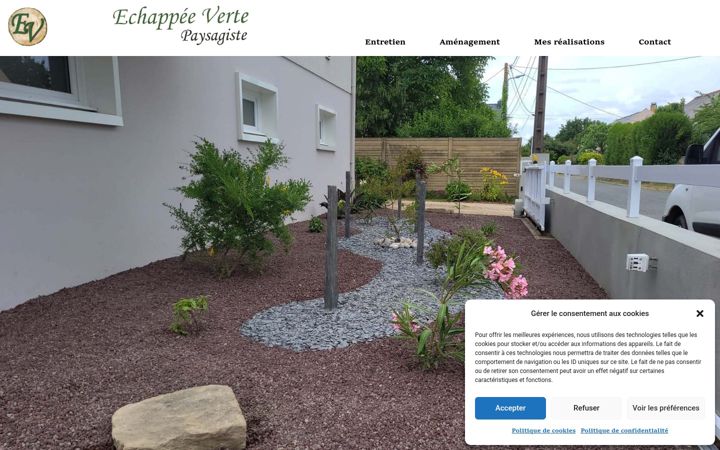 Snimka zaslona za echappee-verte.fr