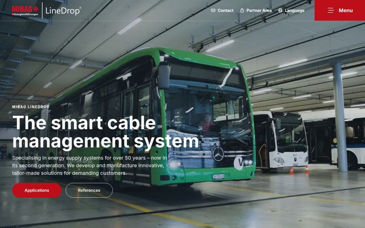 Screenshot of echarge-solutions.ch