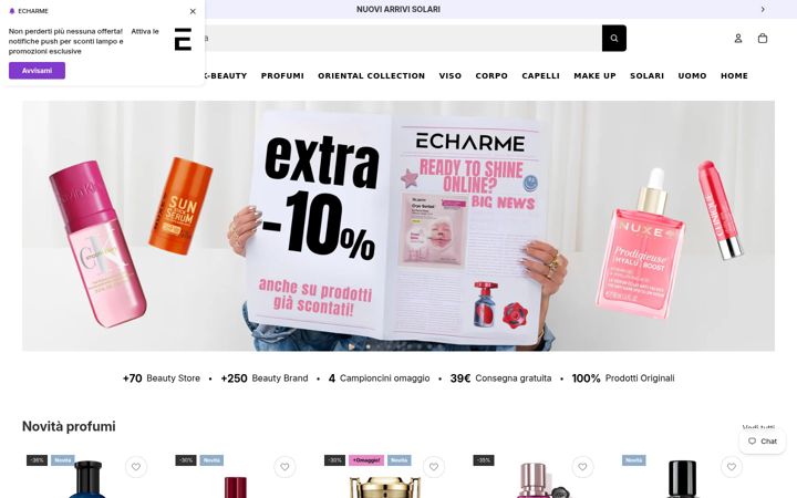 Screenshot of echarme.it