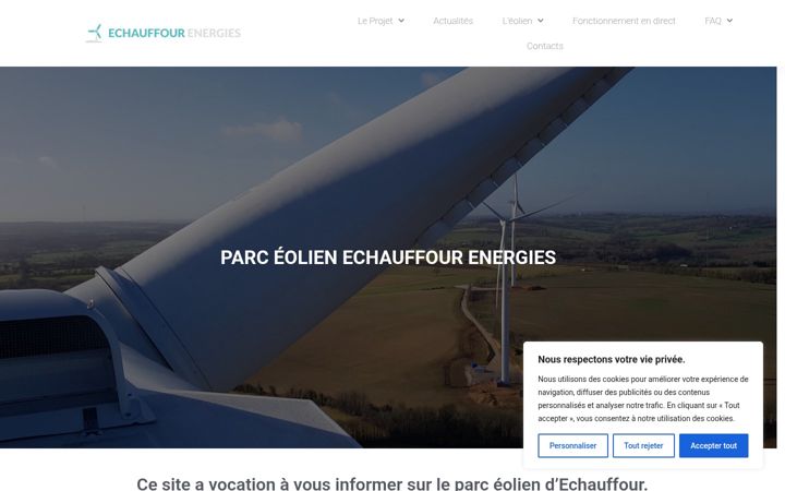 Screenshot of echauffour-energies.fr