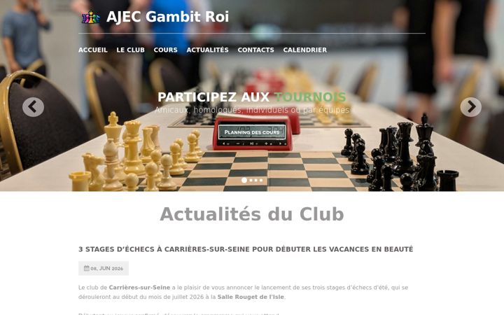 Screenshot of echecs-carrieres.com