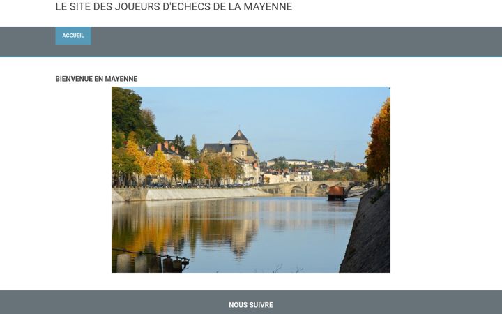Screenshot of echecs53.fr