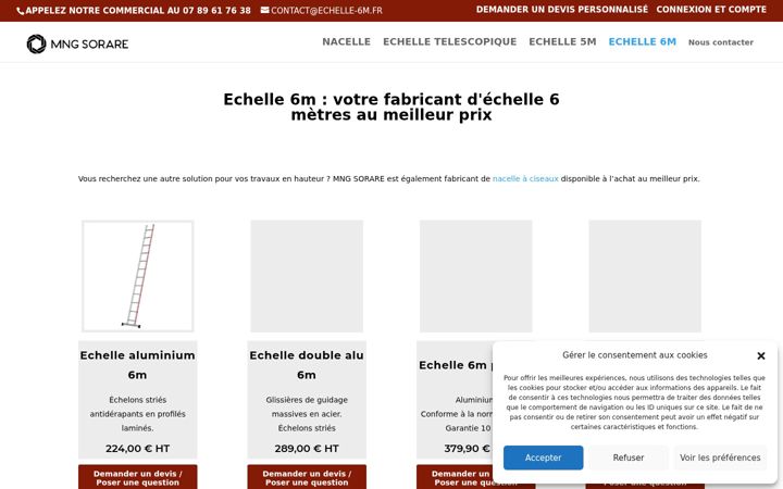 Screenshot of echelle-6m.fr