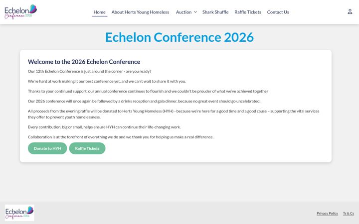 Screenshot of echelonconference.co.uk