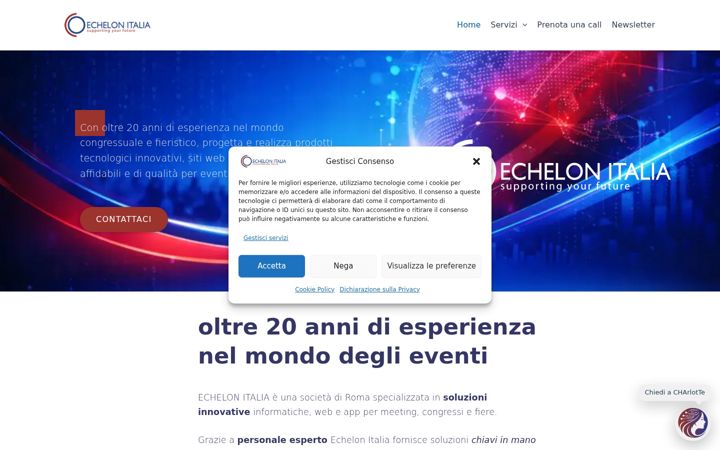 Screenshot of echelonitalia.it