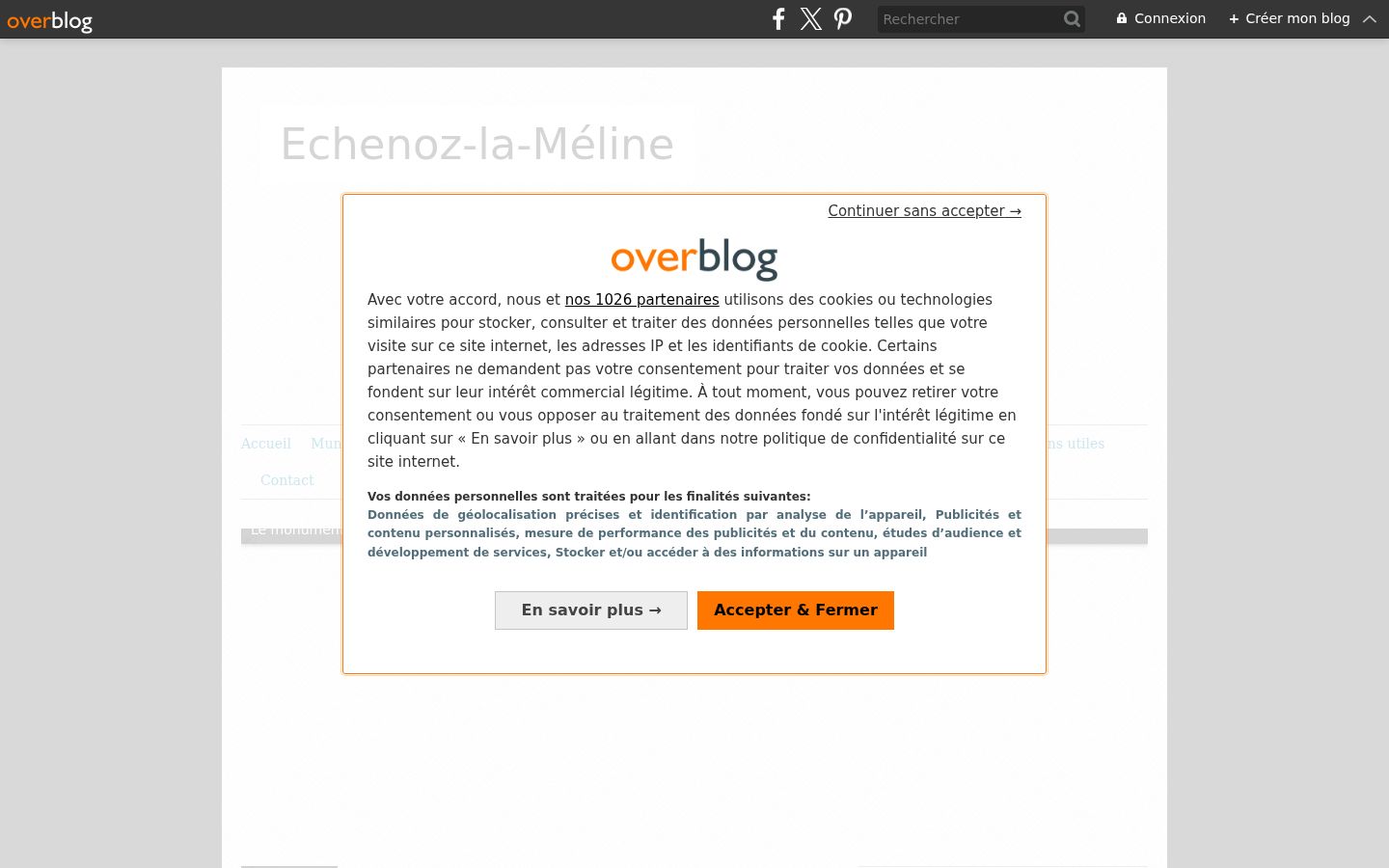 Captura de ecrã do banner de consentimento apresentado antes de qualquer interação