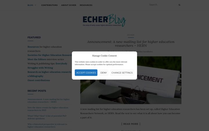 Screenshot of echer.org